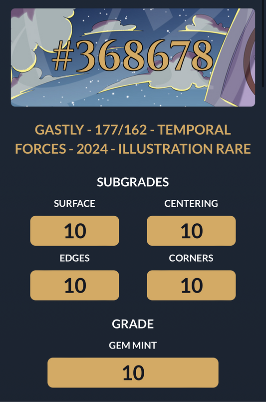 Gastly #177 - Perfect 10